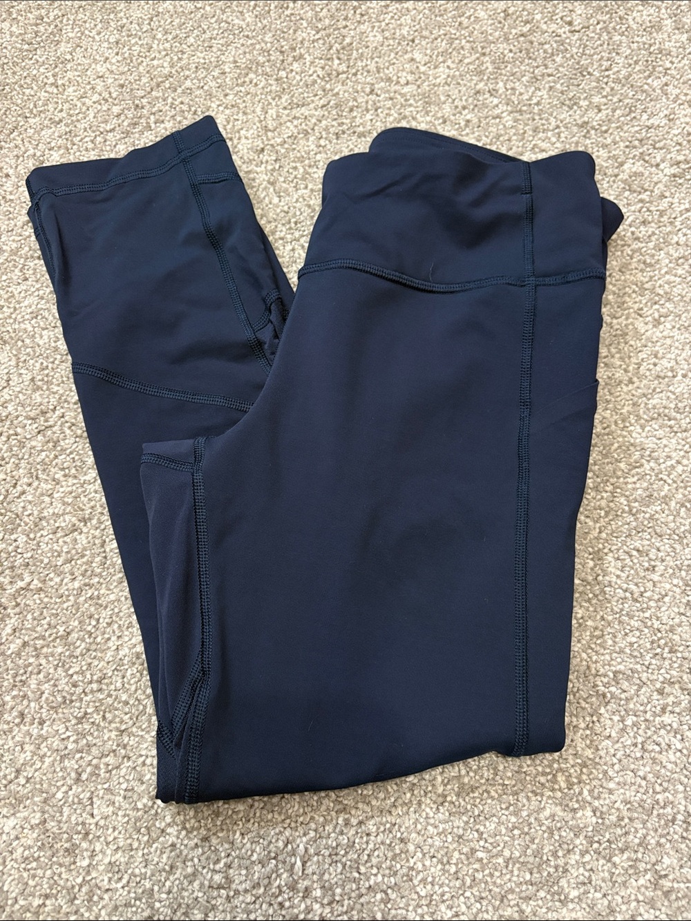 Lululemon Pace Rival Crop *22" In Midnight Navy
